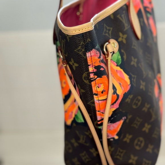 Stephen Spouse Limited edition Neverfull MM Roses new vanchetta replaced by LV - Picture 5 of 17
